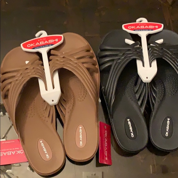 NWT set of large Okabashi sandals size 9.5-10.5